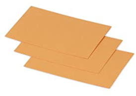 Clairefontaine 1236C - Packung mit 25 Karten Pollen, Mini Format 7x9,5 cm, 210g, ideal für Ihre Einladungen und Korrespondenz, Clementine, 1 Pack