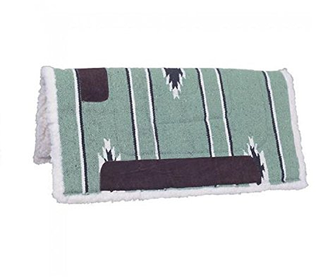 Tough 1 Quadratische Schabracke/Fleece-Unterseite, Limettengrün/Schwarz/Creme