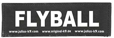 Julius-K9 162LR-G-32243 Klettaufschrift, FLYBALL, schwarz