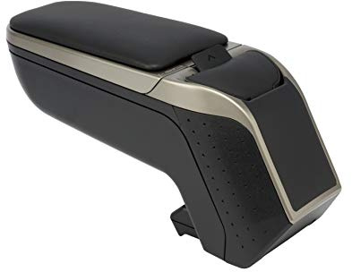 ARMSTER 2 Apoyabrazos Específico Negro/Gris para Peugeot 207 (06-14), con compartimento de Almacenaje y Abatible