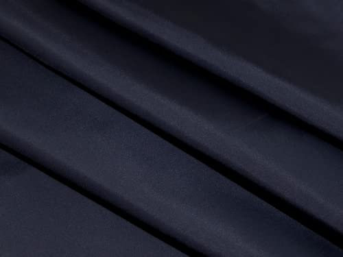 Premium Anti statische Taft Kleid Futter Stoff Dark Navy Blau – Meterware
