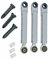 Stoßdämpfer Dämpfer Schwingungsdämfer Waschmaschine Waschgerät ALTERNATIV Bosch Siemens 00742719 742719 mit 8mm/14mm Bohrung mit Reduzierhülsen 14/11mm und Befestigungsbolzen passend Balay Constructa
