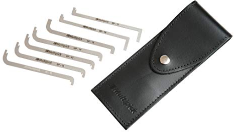 Multipick Schlossspanner [7 Teile] Lockpicking Tool - Schloss knacken Set - Lockpicker - Lock Picking Tool Set - Schlösser knacken Set - Dietrich Spanner - Lock Pick Set & Pick Lock