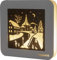 WEIGLA - SQUARE Standbild LED original Erzgebirge I Motiv Seiffen l Dekobild beleuchtet I Stimmungslicht Batterie und Timer I Weihnachtsdeko innen I Weihnachtsbeleuchtung aus Holz