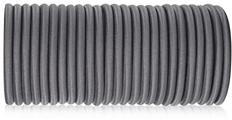 4 mm * 20 M graues, elastisches Sicherheitsseil, Bungee-Gurte, Frachtnetze, Sicherung von Gegenständen, DIY-Projekt, des Chariots, des Motos, des tentes de Camping