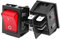 CZKE sur 3 0A/250V 16A /250V Interrupteur à Bascule T85 à 4 Broches Robustes de 4 Broches avec lumière 1 2V 24V 110V 220V 380V (Voltage : 220V)
