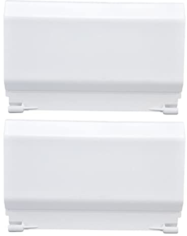Tissting 2 Stück Weiß Skimmerklappe mit Scharnier, 20,5X12,8cm/8,1x5 Zoll Pool Skimmerklappe, für Einbau Skimmer Ersatzteil für Aufstellbecken und Pool Skimmer