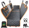 Safe Buy 5-in-1 Dog Car Seat Cover Back seat cover for dogs waterproof and Scratch Proof with Mesh Viewing Window Side Flaps Pet Car Protector Hammock for Back Rear seat SUV Universal