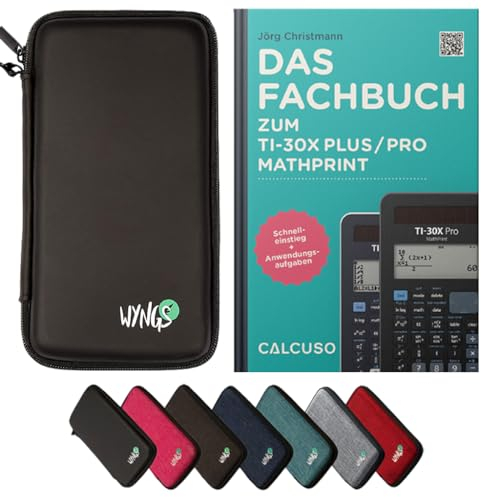 CALCUSO Zubehör Standardpaket Schwarz kompatibel für Taschenrechner TI-30X Plus/Pro Mathprint