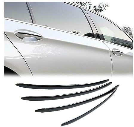 URPIZY 4 Stück Autotürgriff-Abdeckungsstreifen, passend für B-MW 5er-Serie F10 F18 F11 2011–2017 Ziergriffabdeckung Streifen Tür Auto, schwarz