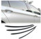 URPIZY 4 Stück Autotürgriff-Abdeckungsstreifen, passend für B-MW 5er-Serie F10 F18 F11 2011–2017 Ziergriffabdeckung Streifen Tür Auto, schwarz