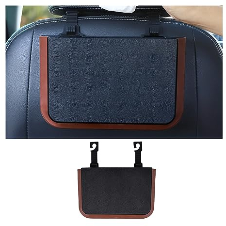 JNNJ Auto Mülleimer, Multifunktionaler Auto-Organizer-Mülleimer, Zusammenklappbarer Und Tragbarer Wasserdichter Auto-Mülleimer, Aufbewahrungsbox Für Die Meisten Autos