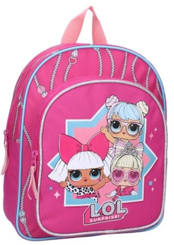 mybagstory Rucksack – LOL Surprise – Rosa – Kinder – Schule – Kindergarten – Krippe – Schulranzen Mädchen – Größe 30 cm – verstellbare Träger – Geschenkidee, Rosa, 30 cm