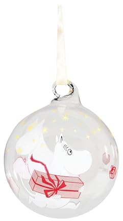 Muurla Moomin Christmas Bauble Gifts, Ø 7 cm