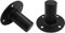 Unlorspy 2Pcs Black Speaker Stand Top Hat,107x 85mm Sturdy Metal Pole Mount for Tripod Speaker Stand (4.21 x3.34 Inch)