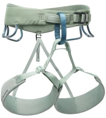 Black Diamond Womens Momentum Rock Climbing Harness, Desert Sage, X-Small