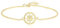 GAVU Damenarmband 14k Gold mit Kompass-Anhänger