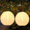 Solar Lampions Außen, XRR 2 Stück Solarleuchten 30cm Solar LED Laterne Wasserdicht Warmweiß Hängende Solarbetrieben Gartenlaterne für Hochzeit, Halloween, Christmas Deko