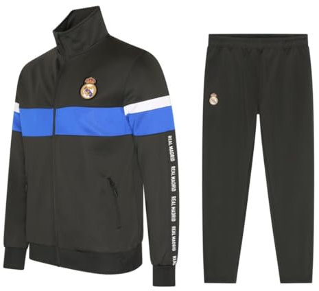 Real Madrid Tuta Bambini - Taglia 116 - Stagione 24/25 - Unisex - Tuta da Calcio - Merchandise Ufficiale