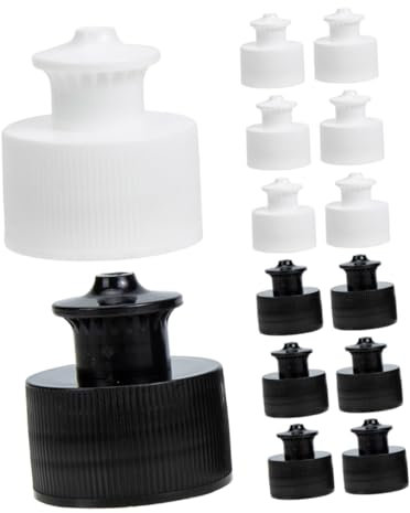 TOGEVAL 20 Pièces Accessoires De Bouteille d'eau Minérale De Bouteille Bouteille d'eau Bouchon De Sport Push Pull Caps pour Bouteilles Couvercle De Bouteille De Sport Bouchon De