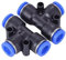 50PCS PE Air Connectors 4 6 8 10 12MM PEG Pneumatic Fitting Slip Lock Tee 3Way Pipe Water Hose Tube Quick Connector MQXFCZUX(PE-4)