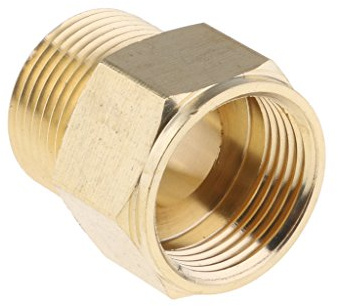 Pressure Washer Washing 22 mm Female to 22 mm Male Brass Connector Adaptor