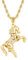 5mm Gold-Plated Moveable Horse Pendant with 24-Inch Premium Rope Chain – 74g, Durable & Stylish Equestrian Necklace for Men & Women, Statement Jewellery - Bling King London