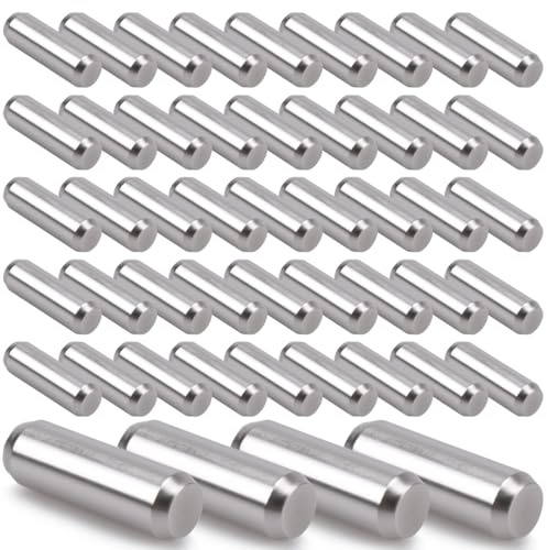 Innfeeltech 50 Pcs 4mm*25mm Dowel Pins Rack Support Pegs, 304ss Pin cilindrici di supporto per scaffale e armadio