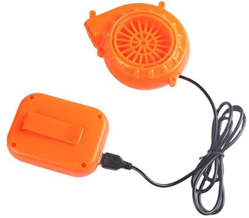 Mini ventilatore portatile – Mini ventilatore elettrico, testa mascotte, flusso d'aria efficiente, ricaricabile, facile da trasportare, mini ventilatore per bambole e mascotte, gonfiaggio rapido, per