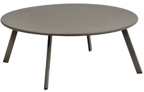 HESPERIDE - Table d'Appoint Saona Café, Acier Anti-Rouille, Résistant UV, D 90 x H 35 cm - pour Jardin, Terrasse, Balcon