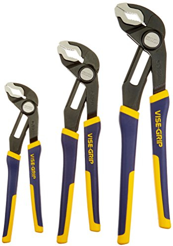 IRWIN Vise-Grip GrooveLock Pliers Set, V-Jaw, 3-Piece (2078710)