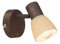 Brilliant AG Luca 35810/56 - Aplique de pared, 1 bombilla E14 max.40 W, de metal y cristal, color: Cobre antiguo y champán