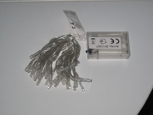 20'er LED Lichterkette weiss Batteriebetrieb BI11573