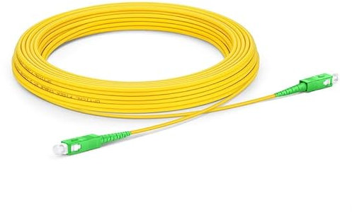 Cable de fibra óptica SIMPLEX monomodo de 15 m (9/125) - SC/APC a SC/APC