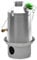 'Scout' Kelly Kettle® 1.2ltr in Stainless Steel | Ultra-fast Camp Kettle | Whistles When Boiled | Runs Off Sticks, Pine Cones, etc | No Batteries, No Gas | Camping, Picnics, Scouts | Weight 2.2lb/1kg