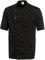 BP Gourmet 1548-400-32 Kochjacke 1/2 Arm - 1/2 Ärmel - 65% Polyester, 35% Baumwolle - Druckknöpfe aus Edelstahl - Standard Passform - Größe: XS - Farbe: schwarz