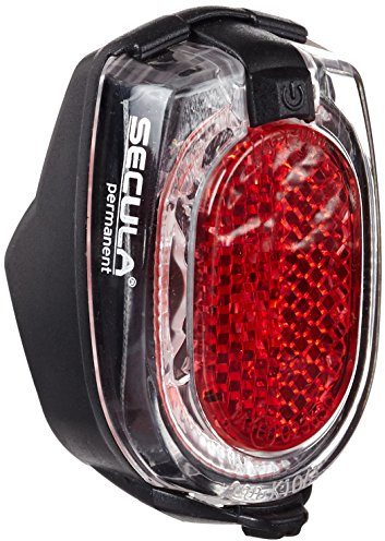 busch+müller Busch & Müller Busch & Müller Unisex – Erwachsene Batterierücklicht Secula Permanent Fahrradlicht, Schwarz, Einheitsgröße