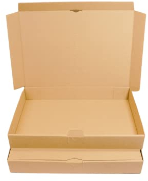 50x Maxibriefkartons Versandkartons Faltschachtel Faltkarton Maxibrief Karton 350 x 250 x 50, Braun, MB-5