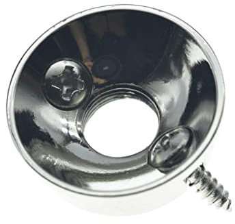 KAISH Nickel Brass Metric Electric Guitar Jackplate Electrosocket Jack Plate for FD Import Style Tele/Telecaster