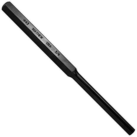 Mayhew Pro 21504 3/8-Inch Black Oxide Extra-Long Pin Punch