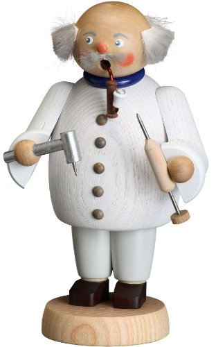 Seiffener Volkskunst | Räuchermännchen Erzgebirge | Gemütliche Typen 18 cm | Räucherfigur | Erzgebirgische Volkskunst | 12660 | Zahnarzt