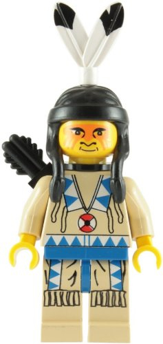 LEGO Western: Indian Mit Bräune Hemd Und Rot Gesicht Paint Minifiguren