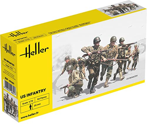 Heller 49601 Infanterie US Plastic Model Kit, 1:72 Scale