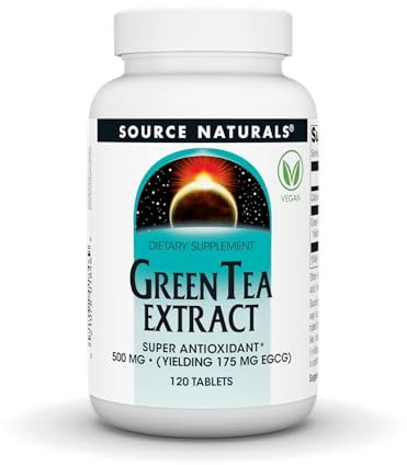 Source Naturals Green Tea Extract - Super Antioxidant* 500mg (YIELDING 175 mg EGCG) - 120 Tablets