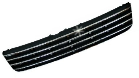 KG10CB-2 - CHROM / SCHWARZ Kühlergrill Kühlergitter Frontgrill Sport Grill ohne Emblem Sportgrill Frontmaske