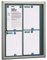 ARREGUI PAN-72 Aluminium für 4 DIN A4 Blätter | Wetterfester Schaukasten | Magnetischer Infokasten mit Schlüssel | Infoboard | Infotafel | 8 Magnete inkl. | 69 x 55 x 4,7 cm | Silber