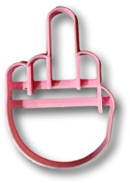 Cookie Cutz Mittelfinger-Ausstechform, 10,2 cm, 3D-Druck, lebensmittelecht