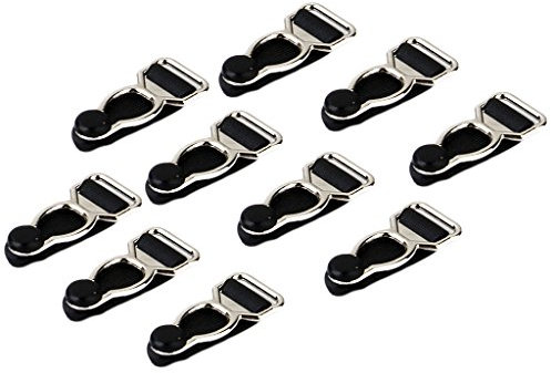 Sharplace 10 Clips Porte-Jarretelles Hommes Crochet Poignée Jarretelles DIY Accessoires