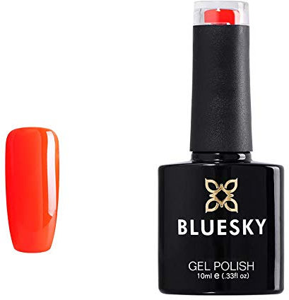 Bluesky Gel Polish, Orange Zest, Neon05 Gel Dissolving Nail Polish, 10ml