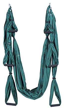 Mingfuxin Große Aerial Yoga Swing Sling Trapeze für Gym Yoga Inversion Tool Yoga, dunkelgrün